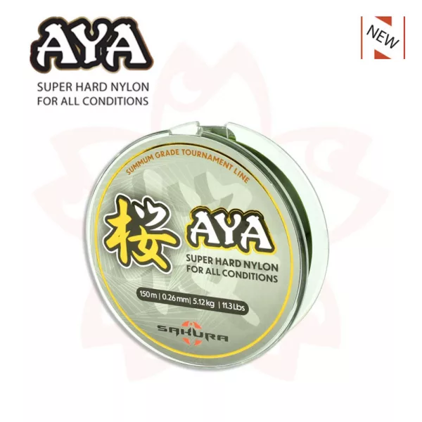 Sakura - AYA - 150 M - 0.18 mm / 2,59 Kg - 5,7 Lb. - Hlavní vlasec - Monofilní vlasec