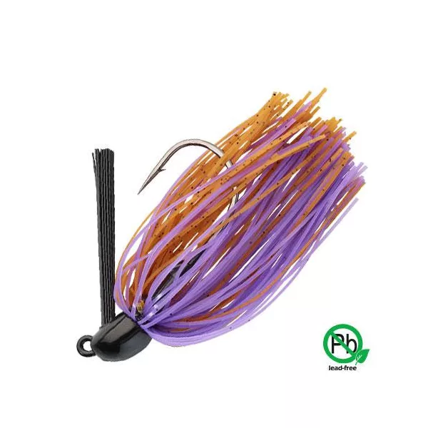 Sakura Tungsten Swim Jig 14gr BP Sukňová Jig Hlava - Hnědá&Fialová