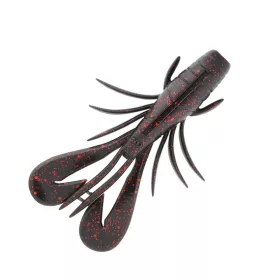   Sakura Zarigani Craw Soft Lure 78mm Plastový rak 112 Černá červená třpytka
