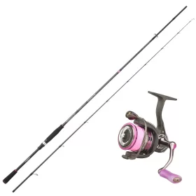   Sakura Stingray EGI STS 822 M 2,48m 7-30gr 2dílný přívlačový prut s navijákem Stingray EGI 2.0 2506 FD, s vlascem