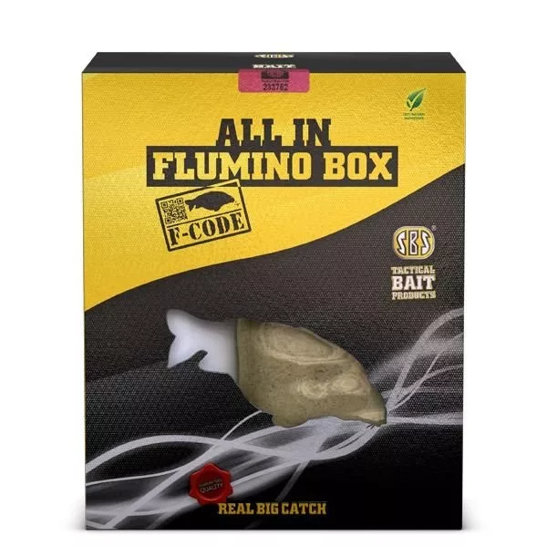 SBS All In Flumino Box F-Code Undercover Návnadový set 1kg+500ml