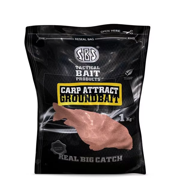SBS Carp Attract Groundbait Strawberry Jam Krmítková směs 1kg