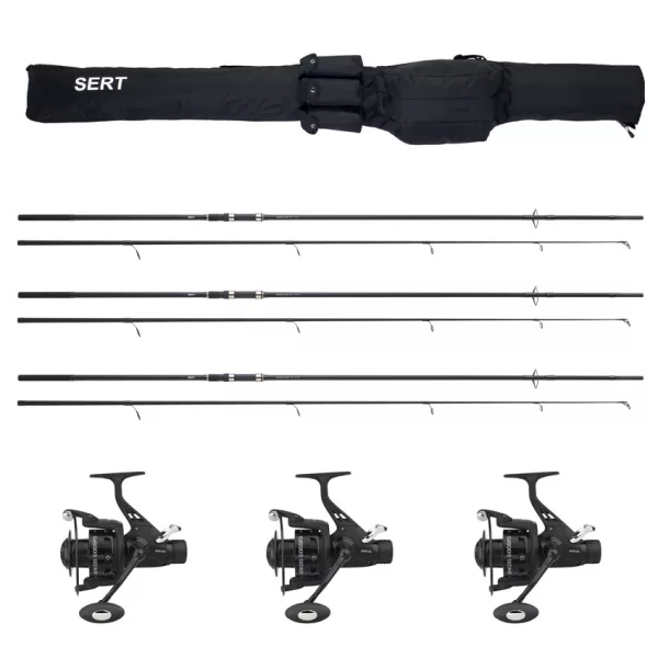 Sert 3x Carp Training 12-2 Prut a 3x Carp Training HRS 601 FD Naviják Sada
