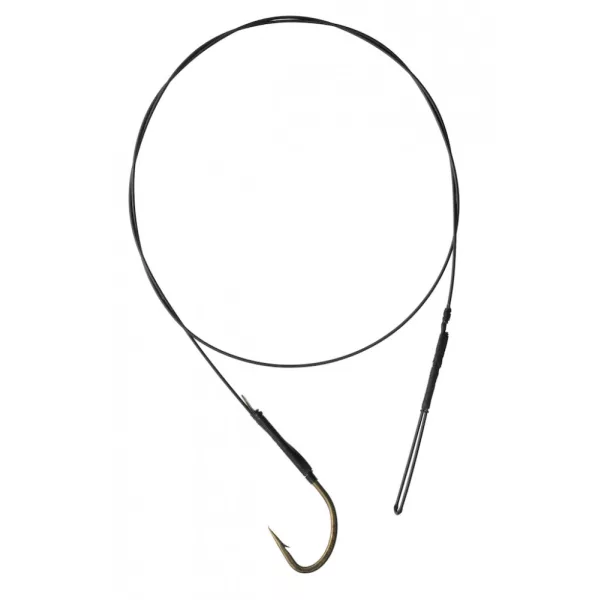 SERT - 7 STRAND TRACE WITH SINGLE HOOK - 60CM -12KG - Návazec odolný proti prokousnutí