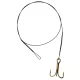 SERT - 7 STRAND TRACE WITH TREBLE HOOK - 60CM - 9KG - Návazec odolný proti prokousnutí