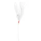 SRT Sabiki White Feathers 135cm 5H 3/0 Předvázaný háček 5ks