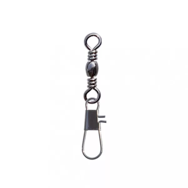 SERT - INTERLOCK SNAP + BARREL SWIVEL BLACK N°6 X8 - Otočný obratlík