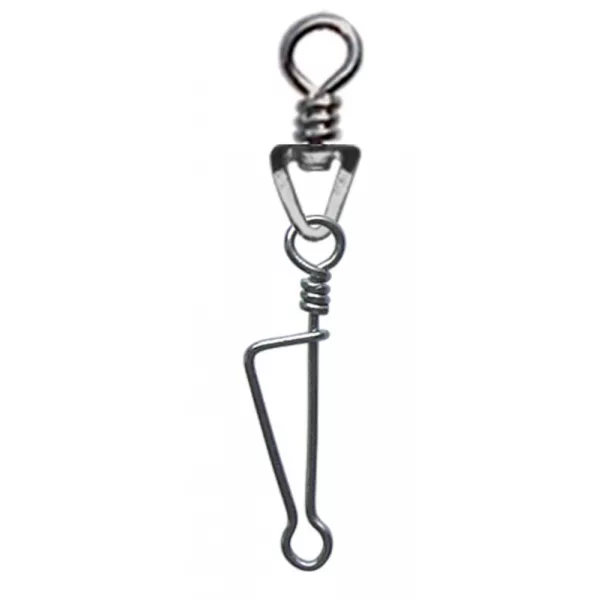 SERT - ITALIAN SWIVEL & SNAP LINK - NICKEL N°0 X8 - Otočná karabina