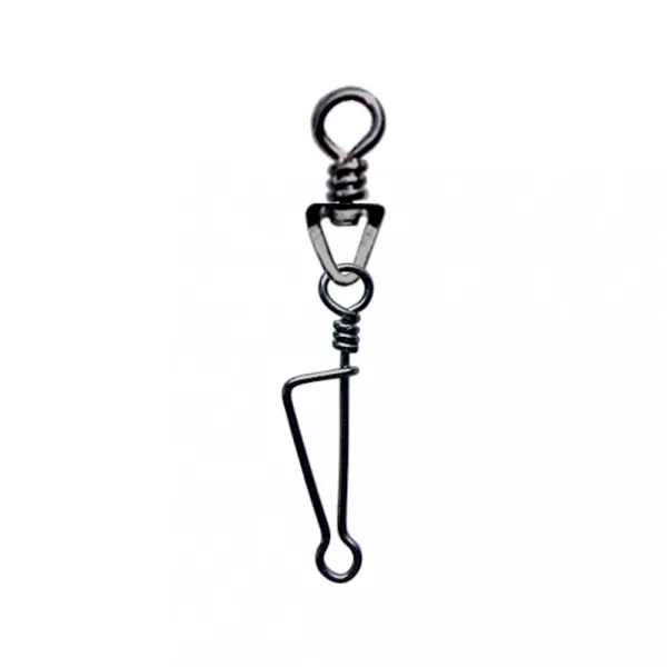 SERT - ITALIAN SWIVEL & SNAP LINK - BLACK N°1 X8 - Otočná karabina