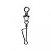 SERT - ITALIAN SWIVEL & SNAP LINK - BLACK N°4 X6 - Otočná karabina