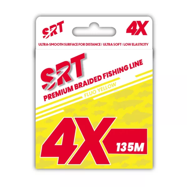 Sert Tresse 4x SRT Fluo Yellow Pletený vlasec 0,12mm 135m