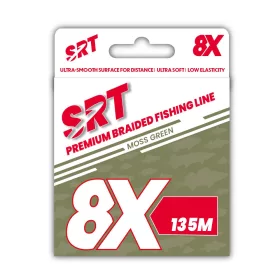   Sert Tresse 8x SRT Mechově zelený pletený vlasec 0,14mm 135m