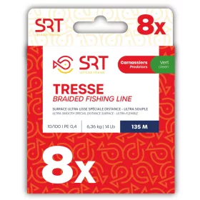   Sert Tresse 8x SRT Mechově zelená pletená šňůra 0,28mm 135m