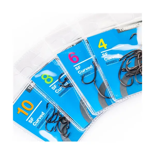 Spotted Fin Curved Barbed háček s protihrotem velikost 4