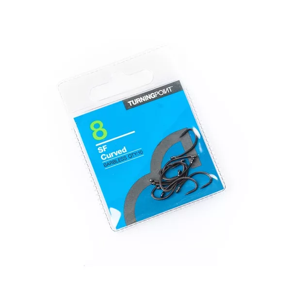 Spotted Fin Curved Barbless háček bez protihrotu velikost 10