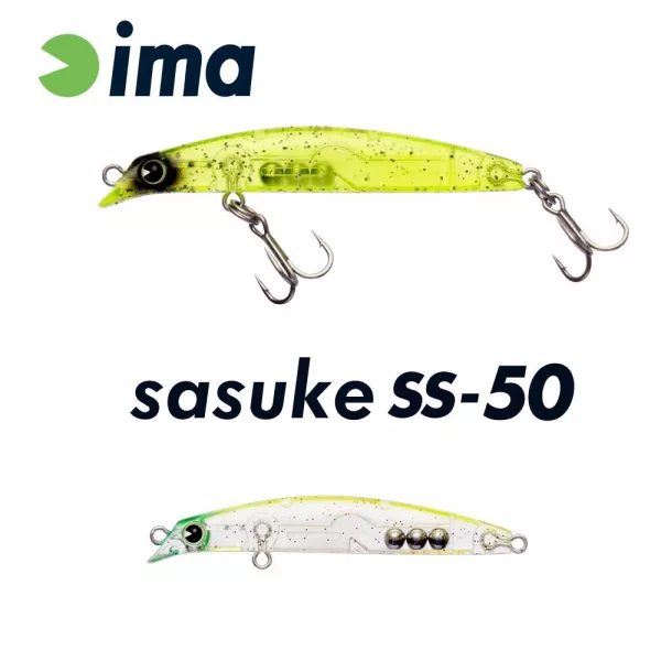 Ima Sasuke SS-50 5cm 1,7gr 010 Lime Red Pepper Wobbler
