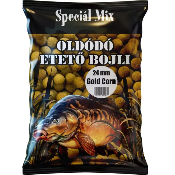 Speciál Mix 24mm Gold Corn rozpustné krmné boilies 1kg