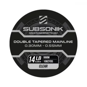   Subsonik Double Tapered Main Line Clear 12Lb 990m (3X330) Kónický monofilní hlavní vlasec