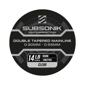   Subsonik Double Tapered Main Line Clear 14Lb 990m Kónický monofilní hlavní vlasec