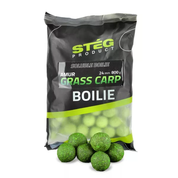 Stég Soluble Boilie Amur-Grasscarp 24mm Krmné boilie 800gr
