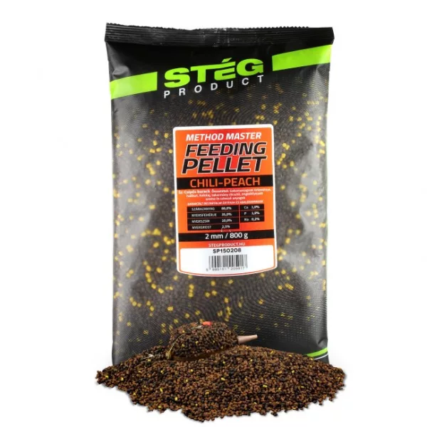 Stég Feeding Pikantní Broskev 2mm 800gr Krmný pelet