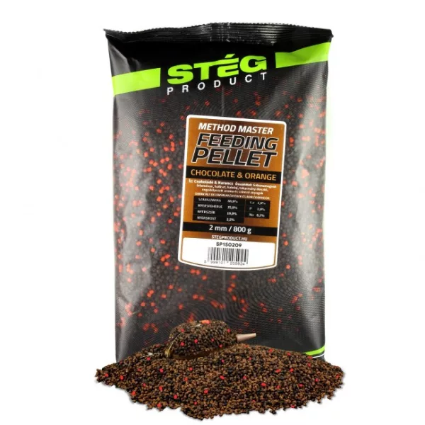 Stég Feeding Čokoláda-Pomeranč 2mm 800gr Krmný pelet