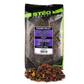 Stég PVA-Spod Mix Ovocný 3-5-8mm Peletová směs 800gr