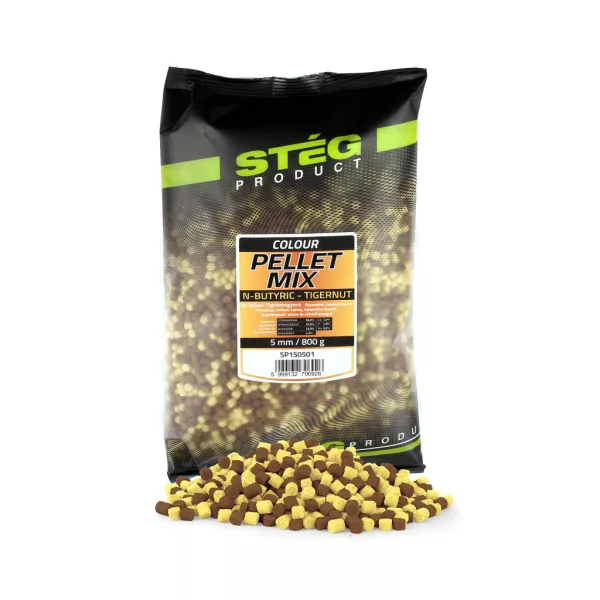 Stég Směs Pelet 5mm Kyselina máselná-Tygří ořech Peleta 800gr