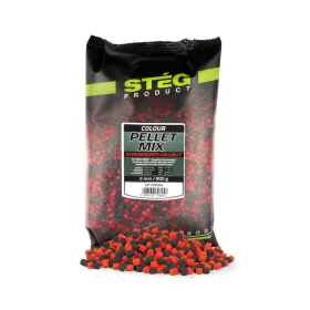 Stég Směs Pelet 5mm Jahoda-Halibut Peleta 800gr