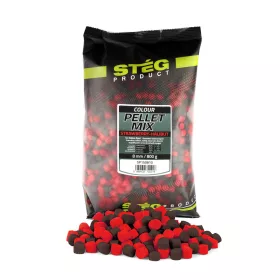 Stég Směs Pelet 8mm Jahoda-Halibut Peleta 800gr