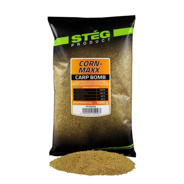 Stég Carp Bomb Krmítková směs - Kukuřice-Med 1kg
