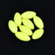 Sunset - BEADS FLOATING OVAL FLUO YELLOW 5x10mm X20 - Doraz