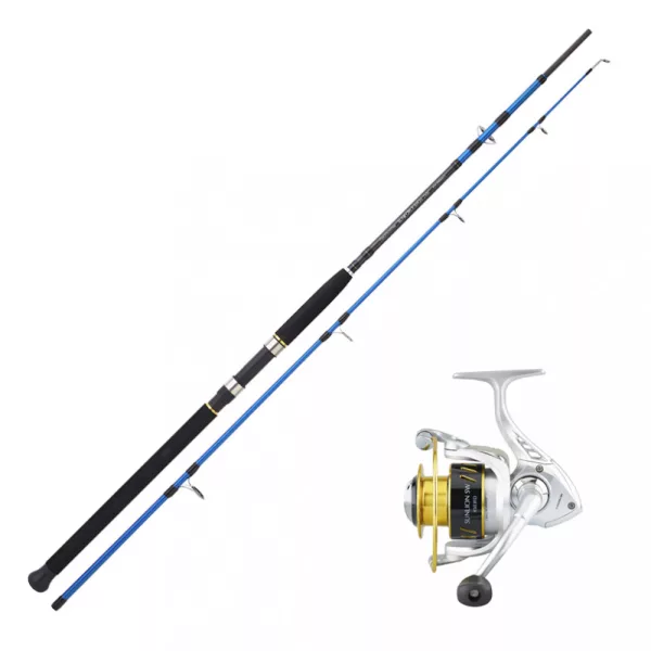 Sada pro mořský rybolov: Prut Sunset Sunforce SW20 210-2 a naviják Sunlion SW 6503 FD
