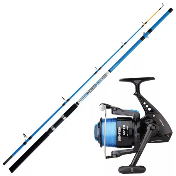Sunset Tamara Power ZXR 180-2 Prut a Sunfish ZXR 651 FD Naviják Set pro mořský rybolov