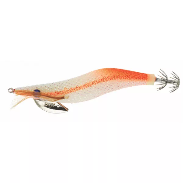 Sunset - SUNSQUID BAD GAMBAS Potápivý 9,5CM SUPER ZÁŘIVÁ ORANŽOVÁ - Nástraha na olihně