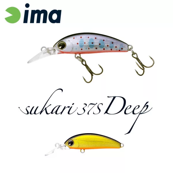Ima Sukari 37S Deep 3,7cm 3gr 002 Gold Black Wobler
