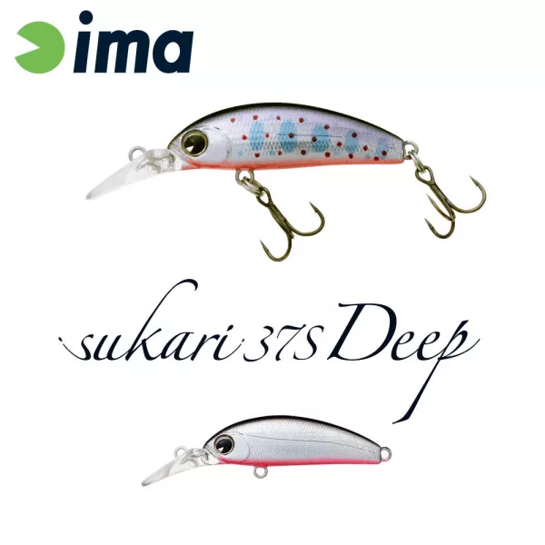 Ima Sukari 37S Deep 3,7cm 3gr 006 Stříbrno-černý Vobler