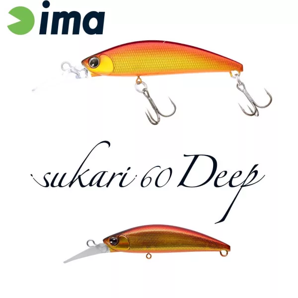 Ima Sukari 60 Deep 6cm 8gr 001 Akagane Wobbler
