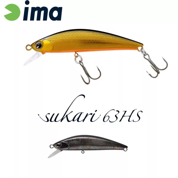 Ima Sukari 63HS 6,3cm 8gr 012 Titanium Black Wobler