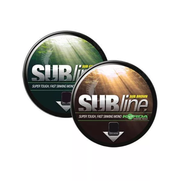 Korda Subline Ultra Tough 1000m - Brown 20lb - monofilní hlavní vlasec na kapry