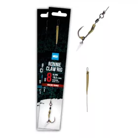 Nash Ronnie Claw Rig 4 Háček bez protihrotu, s očkem