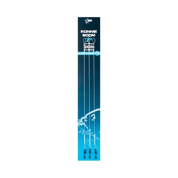 Nash Ronnie Boom 18cm Fluorocarbon Návazec 3ks