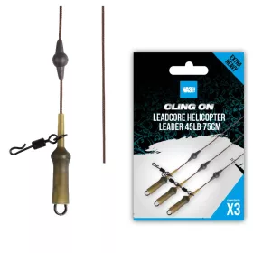 Nash Hotový návazec Leadcore Helicopter Leader 75cm 3ks