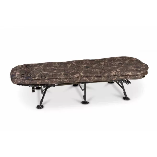 Nash MF60 Indulgence All Season 4 Fold Sleep System 6 nohou 200x77cm Lehátko pro lov kaprů