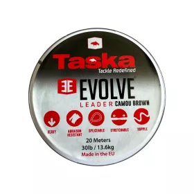   Taska Evolve Leader Weedy Zelený 30lb 20m Navlékací Pletený Předvazec