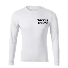 TackleBait Logoované Tričko s dlouhým rukávem Bílé 3XL