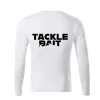 TackleBait Logoované Tričko s dlouhým rukávem Bílé 3XL