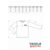 TackleBait Logo Dlouhý Rukáv Tričko Bílé 4XL