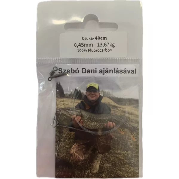 Dani Fluorocarbon Návazec Štika 0,45mm 13,670kg 40cm