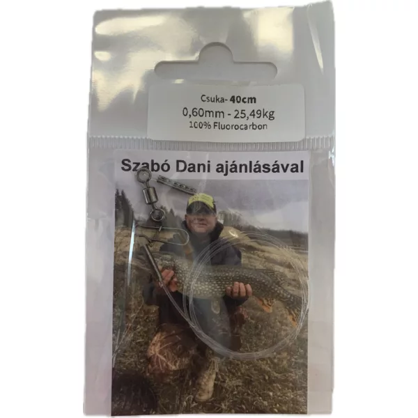 Dani Fluorocarbon Návazec Štika 0,60mm 25,49kg 40cm